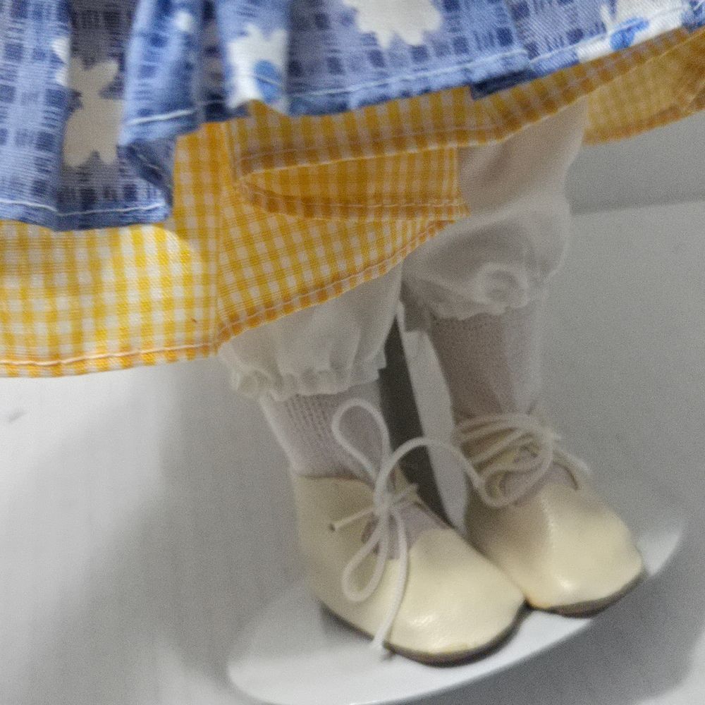 Blue and Yellow Floral Dress Doll - Picture 5 of 10